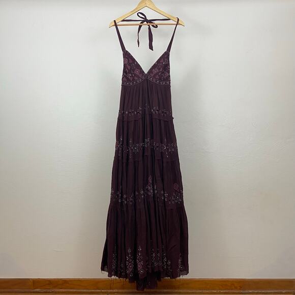 Free People Glitter Me Timbers Gown - Purple - Size Small - Picture 1 of 10